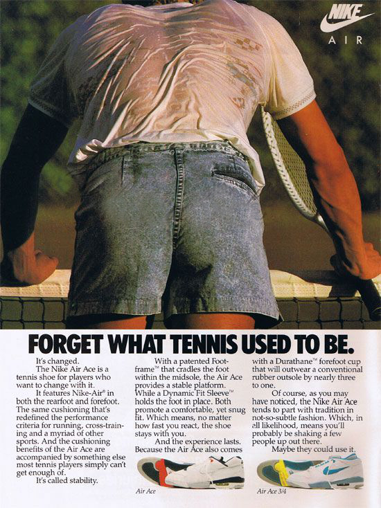 Old Skool 80's & 90's Nike Basketball, Tennis, Air Max & Cross Training Ads