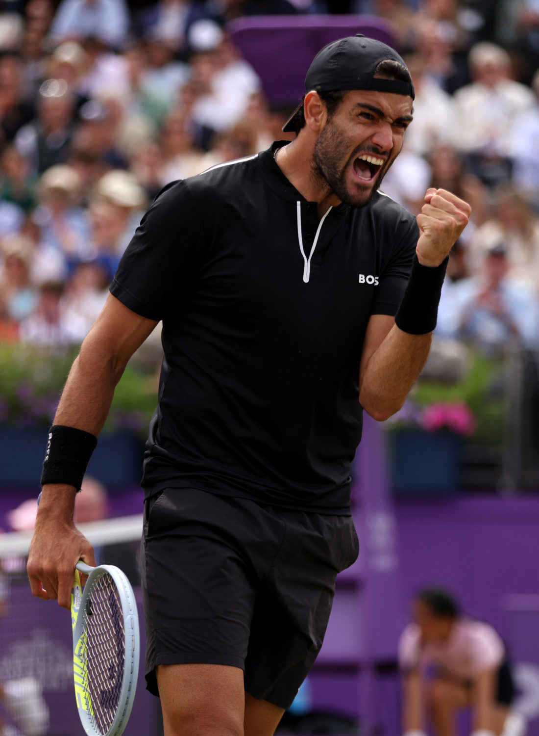 Matteo Berrettini, Queen's 2022 (© Clive Brunskill / LTA through Getty Images)