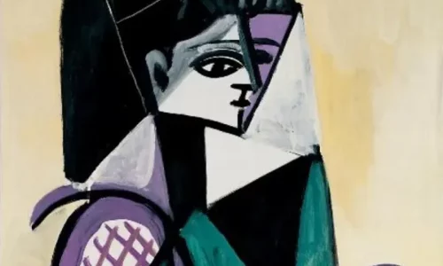 Pablo Picasso, Portrait de femme à la robe verte, 1956