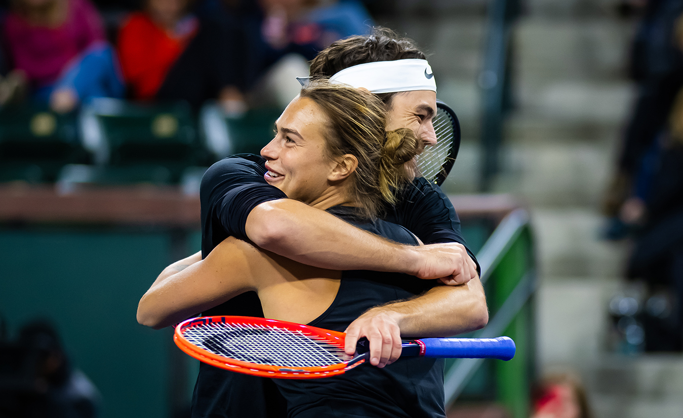 PHOTOS: Andrey Rublev, Taylor Fritz warm up for Vienna with Red